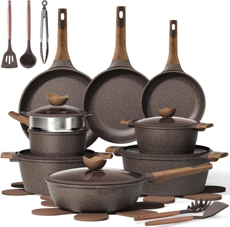 Test & Avis CAROTE 26pcs Pots and Pans Set, Nonstick Cookware Sets