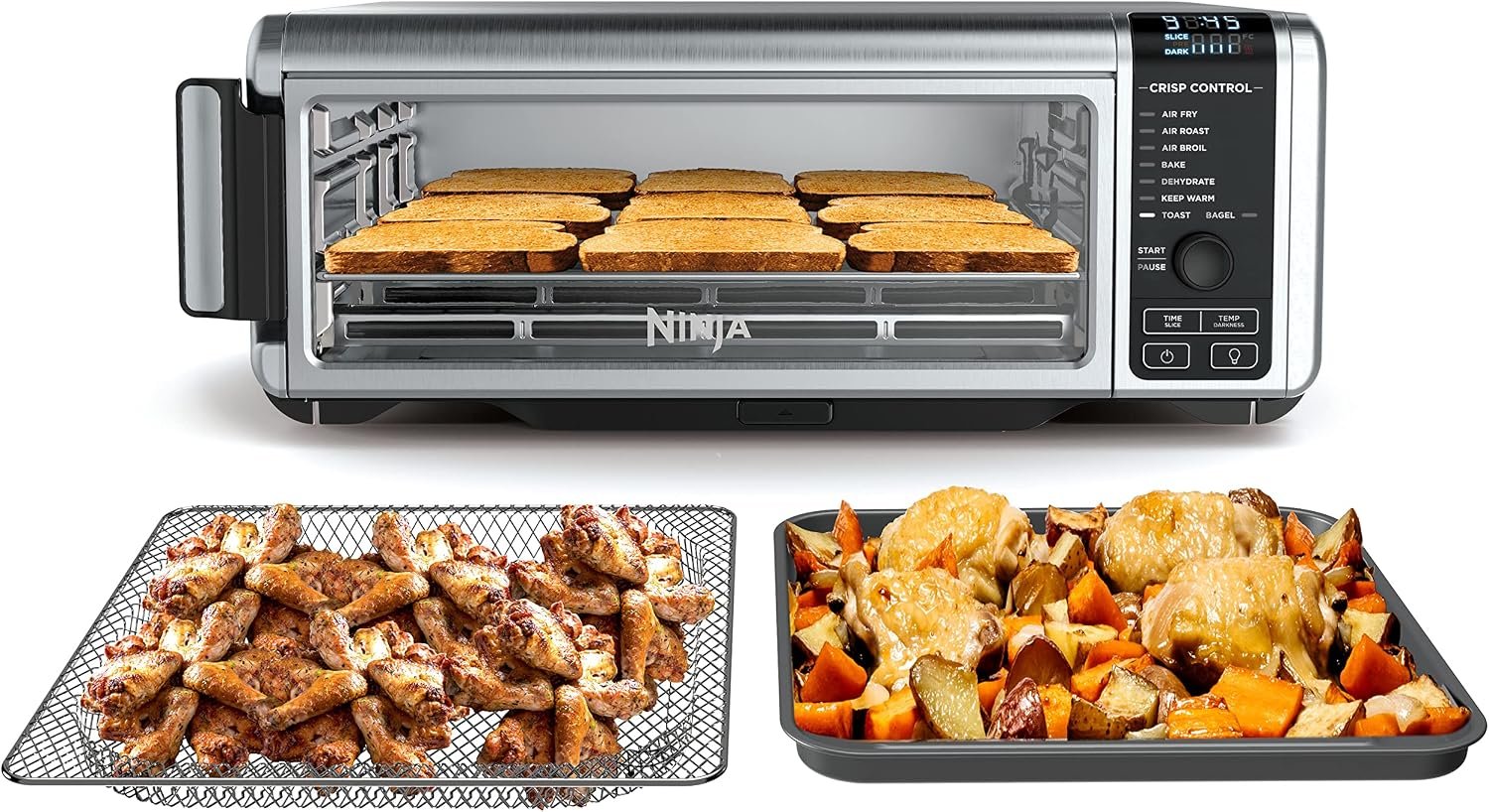 Test & Avis Ninja Digital Air Fry Countertop Oven, 8-in-1, XL, Silver, SP101